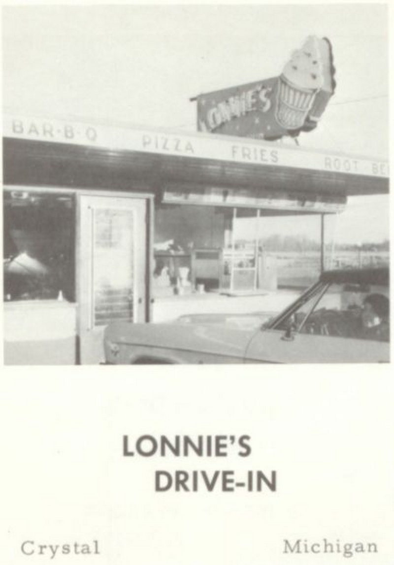 Lonnies Drive-In - 1967 High School Yearbook